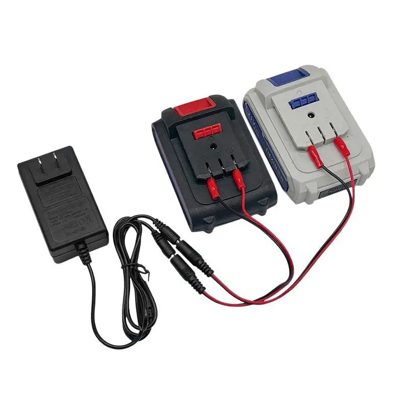 Dual Head Safe Lithium Charger 18V 21V 24V Overload Protection Qme