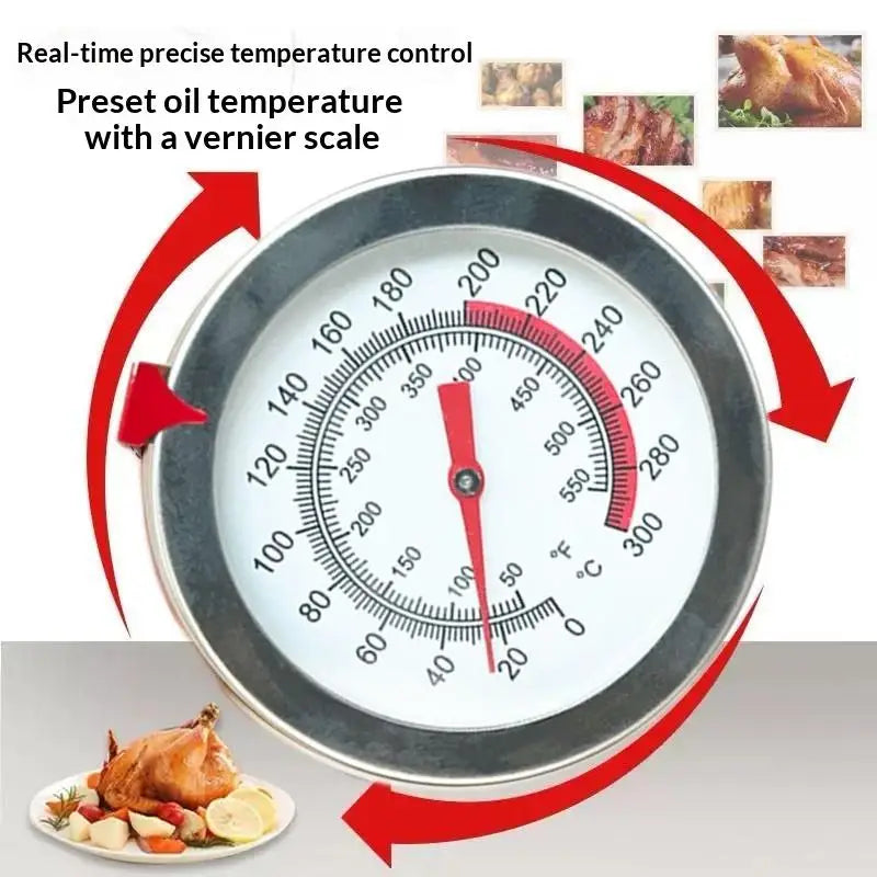 Kitchen Thermometer Probe Meat Cooking BBQ Food Stainless Oven Grill Qme