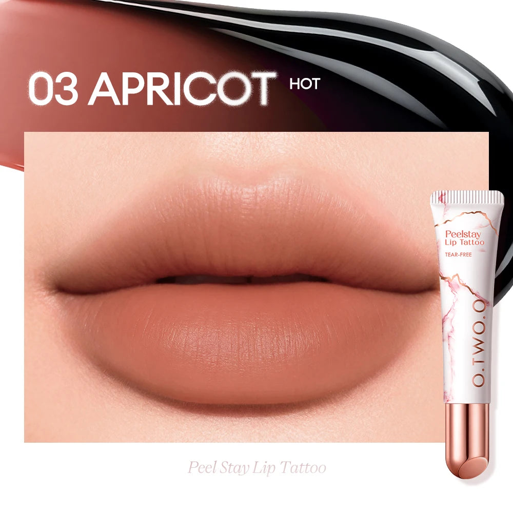 O TWO Lip Stain Tattoo Peel-off Highly Pigmented 48h Color-lock Qme 03 Apricot China Mainland