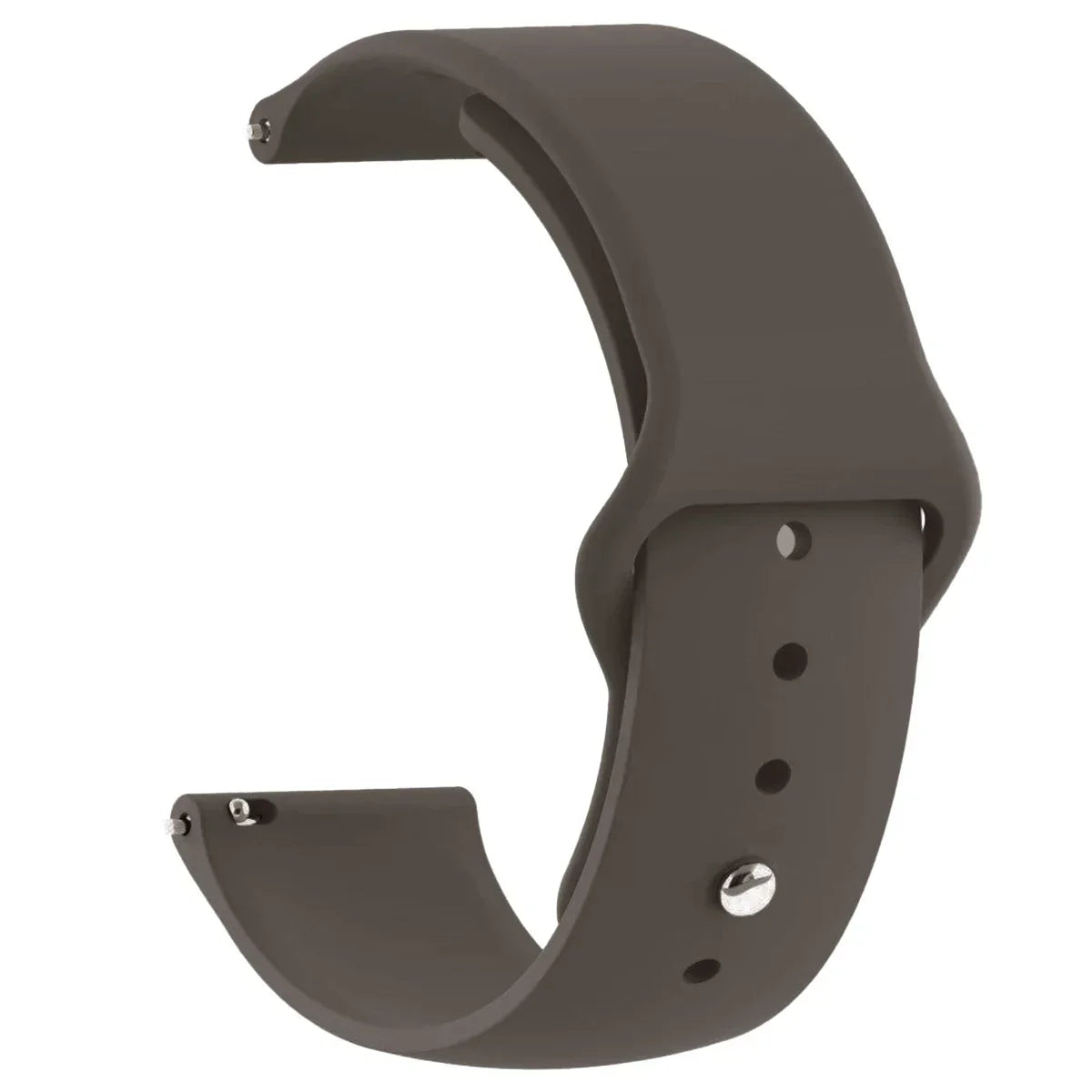 Watch Strap For Samsung Galaxy watch 6 4 5 pro/4 Classic/Active 2/Gear S3 frontier 20mm 22mm Silicone bracelet Huawei gt2 3 band Qme Cocoa 20mm