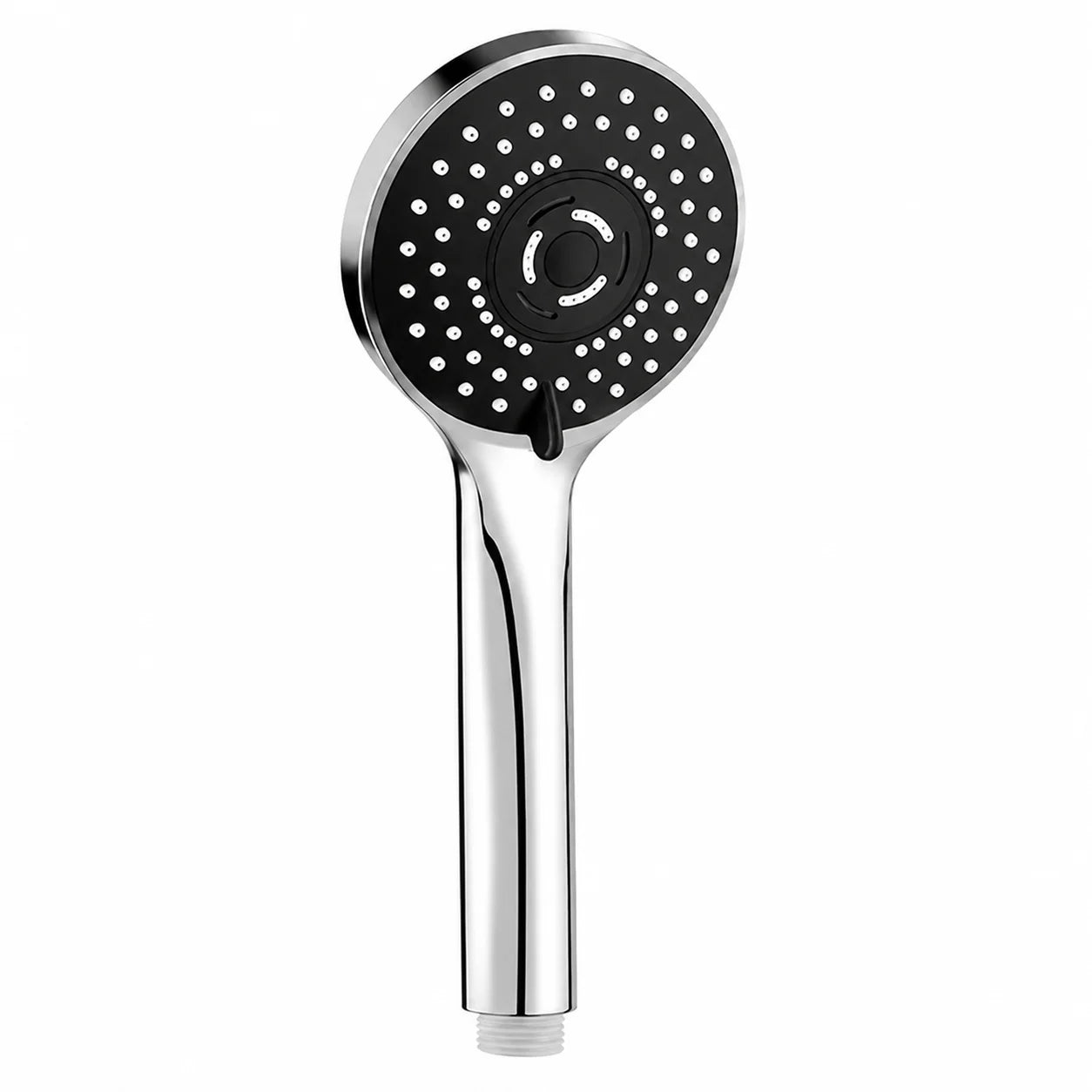 1/2/3Pcs Portable Shower Head 5 Flow Modes High Pressure Water Saving Sprayer Replacement Nozzle For Daily Home Bathroom Bathing Qme silver-black 2 PCS