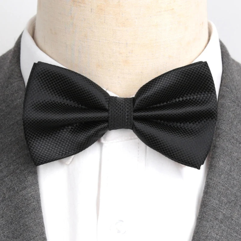 Bow Ties Butterfly Party Wedding Men Tie Black Adjustable Bowknot Qme A9
