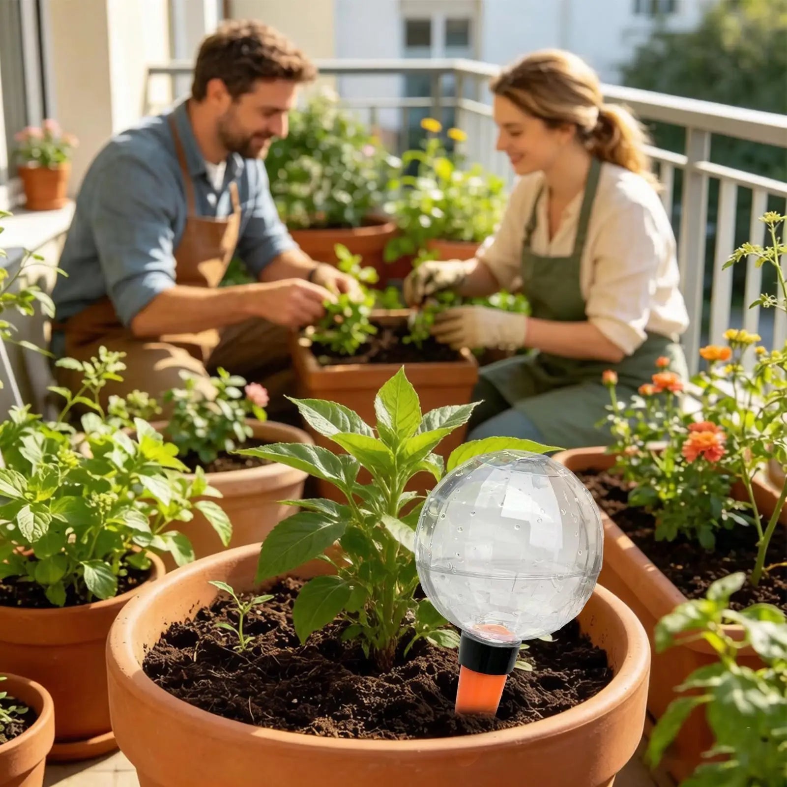 Plant Watering Globes 500ml Large Automatic Waterer Outdoor Plants Watering Spikes For Flower House Potted Hydroponic Grow Patio Qme