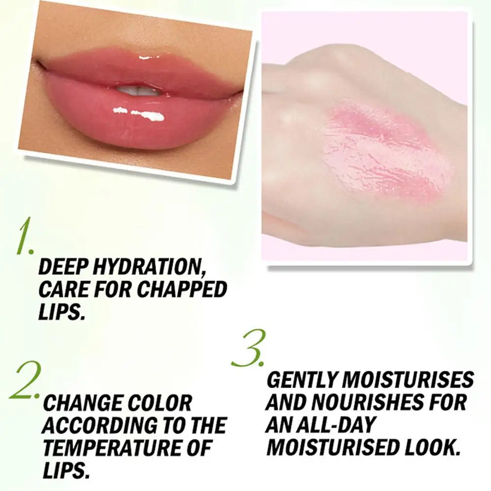 Changing Lip Balm Gloss Long-lasting Moisturizing Tinted Peach Qme