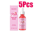 Pink Lip Serum Lip Plumping Essential Oil Lightening Dark Lip Remove Dead Skin Lip Lines Brighten Moisturizer Lip Balm Essence Qme 150ml Boxed