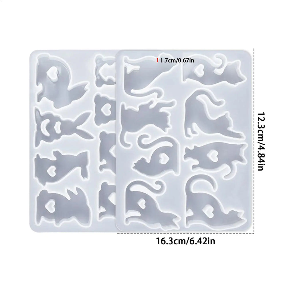Easter Molds 2 Pieces 8-Cavity Craft Supplies Easter Molds Silicone Soap Making For Soap Candle Wax Epoxy Resin Home Decor Art Qme