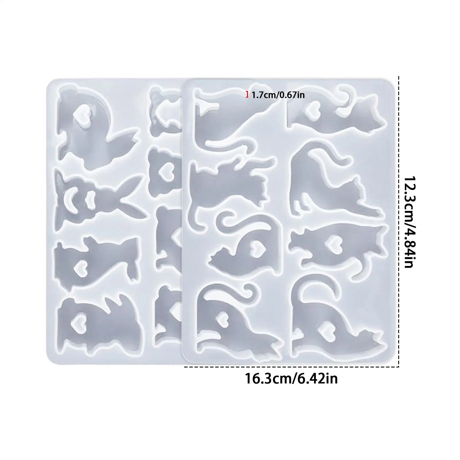 Easter Molds 2 Pieces 8-Cavity Craft Supplies Easter Molds Silicone Soap Making For Soap Candle Wax Epoxy Resin Home Decor Art Qme