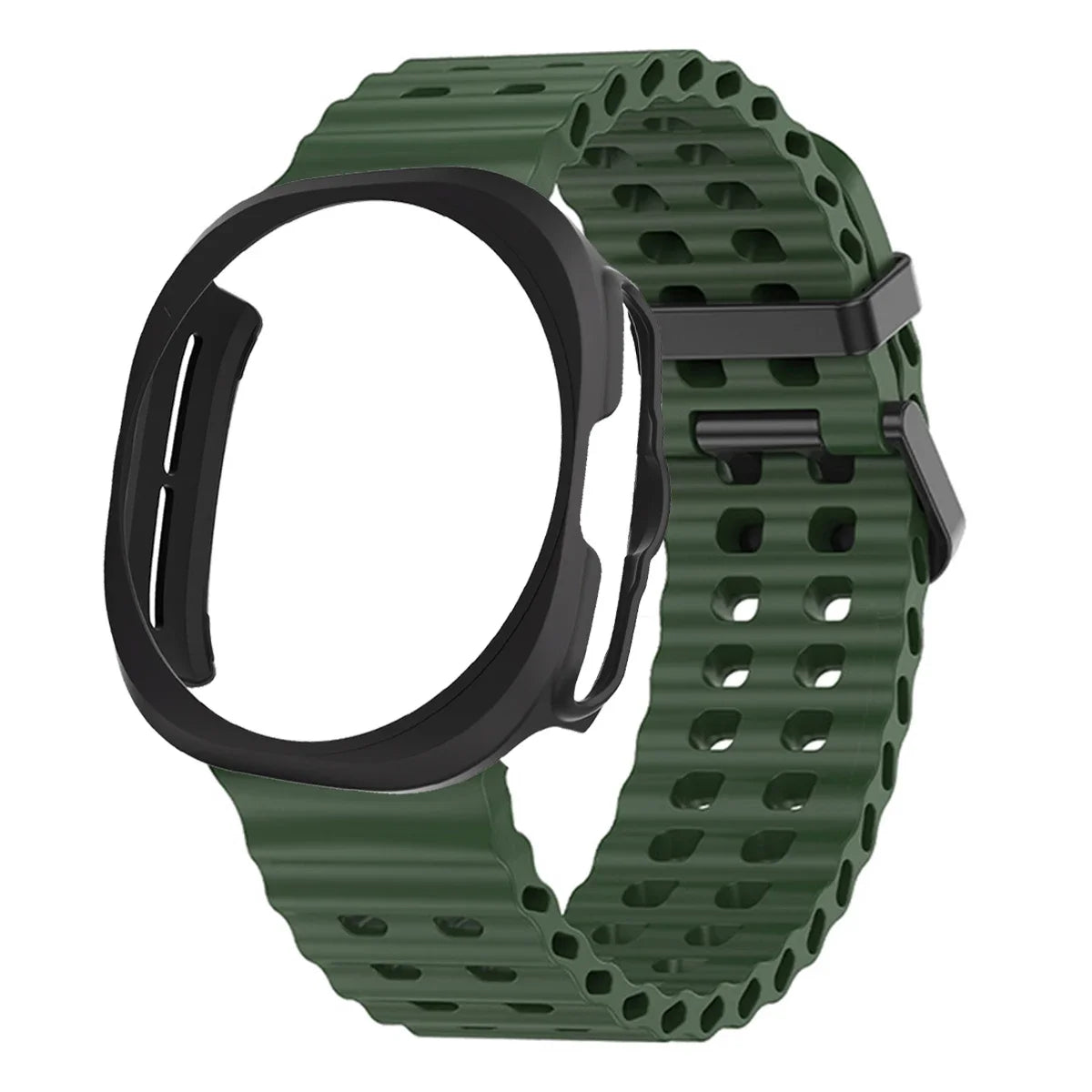 Case+strap Samsung Galaxy Watch 7 Ultra Sport Silicone Band Bracelet