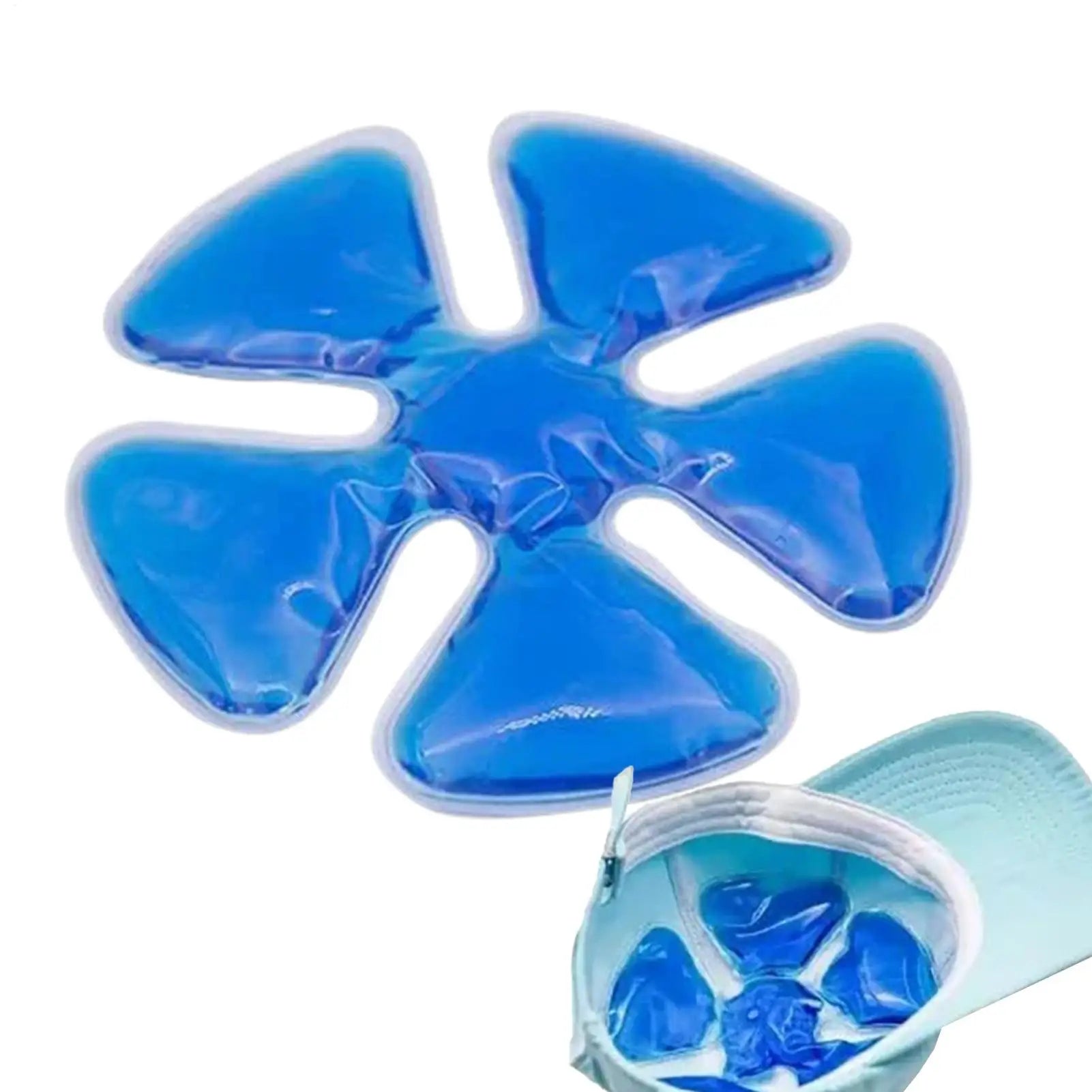 Hard Hat Ice Pack Cooling Breathable Reusable Hat Helmet Cold Pad for Cycling Helmet Cycling Camping Climbing Running Outdoor Qme