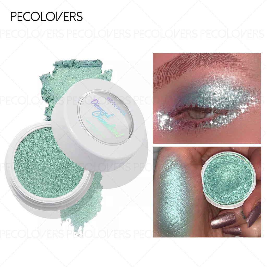 Shiny Chameleon Eyeshadow Palette Gradient Effect Glitchy Glam Makeup Qme 03
