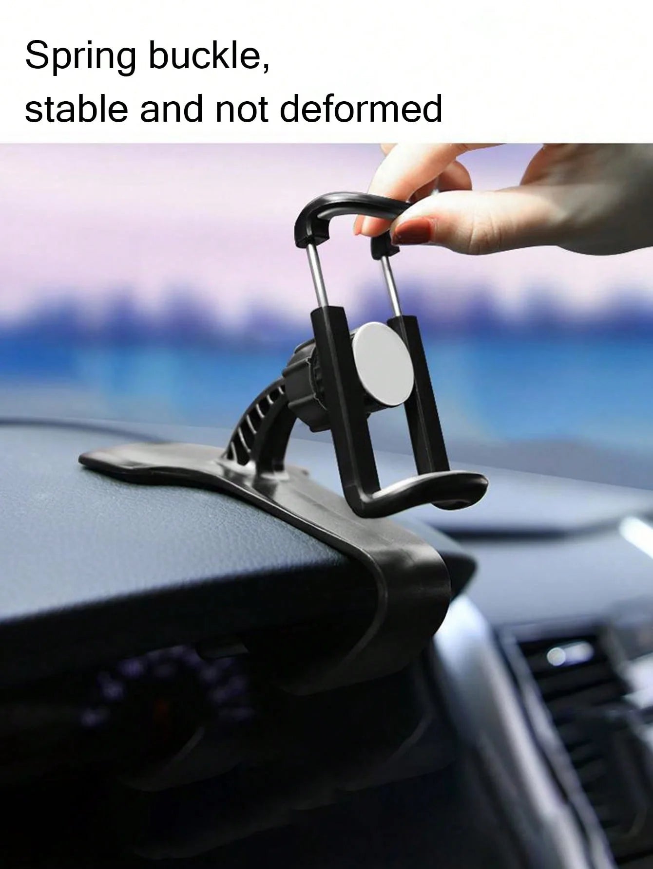 Car-mounted Clip-on Phone Holder Car Navigation Support Stand Qme