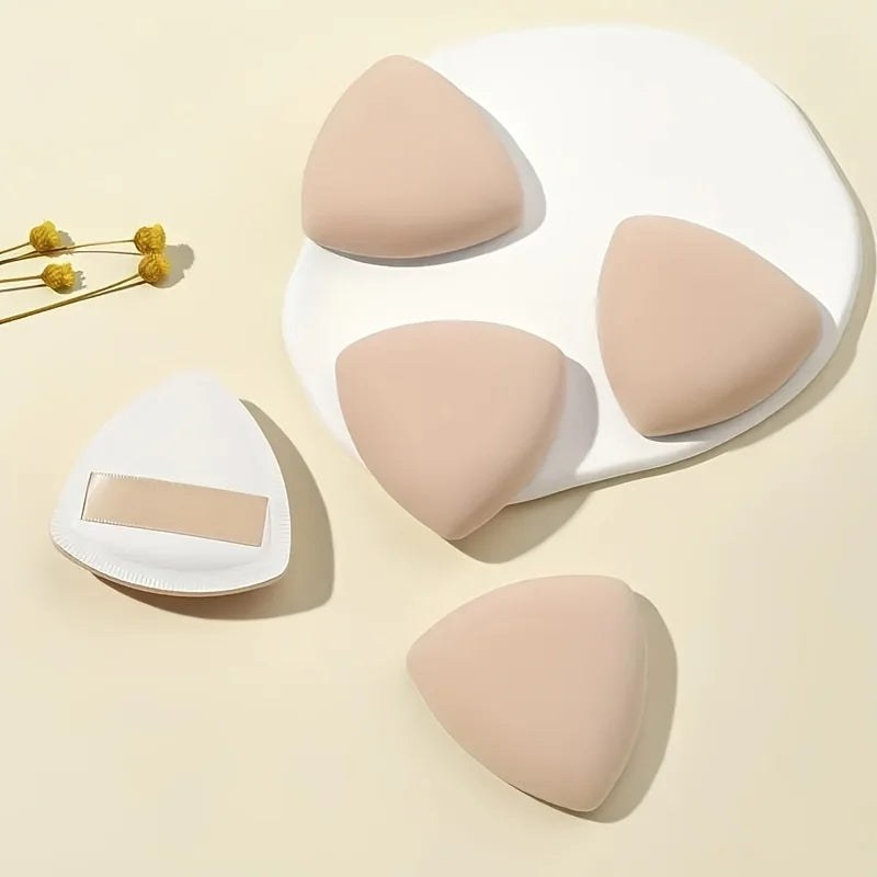 Soft Reusable Triangle Powder Puff Makeup Sponge Beauty Egg Blenders Qme