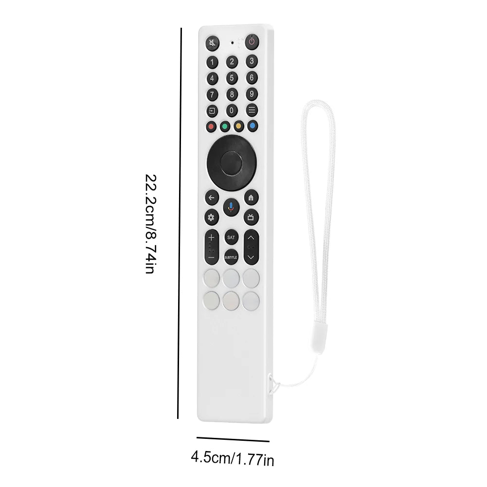 For TCL RC833A Remote Control Protect Case with Lanyard Drop-Proof RC Cover Anti-Slip Television RC Shell Smart TV Accessories Qme