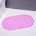 Household Non-slip Mat Bathroom Bath Massage Suction Cup Bathtub Rug Qme Rose Red