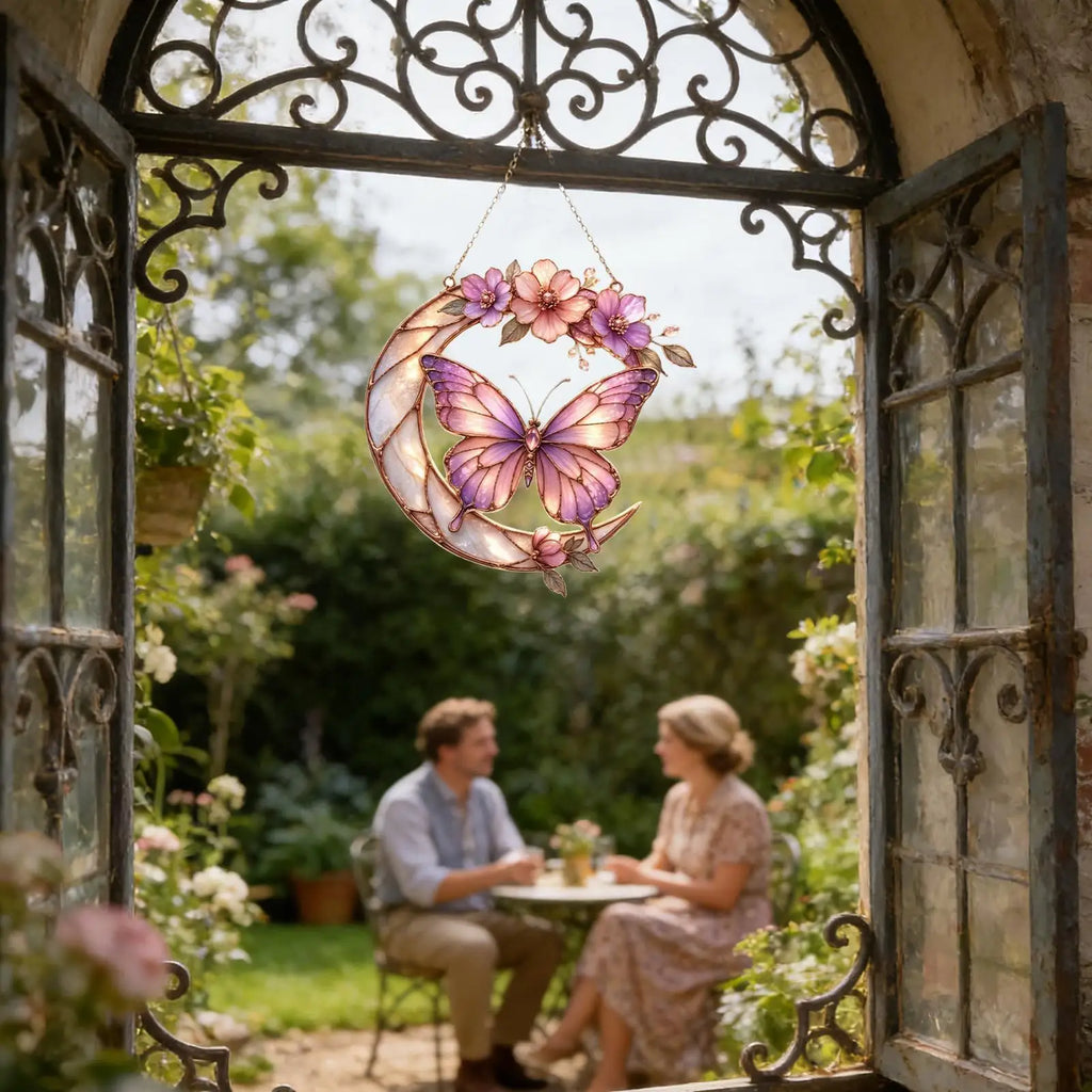 Butterfly Decor 2D Small Butterfly Home Decor Outdoor Wall Art Sunlight Catchers For Backyard Patio Balcony Tree Window Living Qme