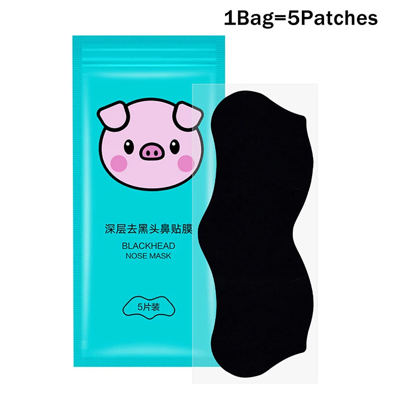 5 15 25 Bamboo Charcoal Nose Pore Strips Deep-cleaning Blackhead Qme 1Pcs