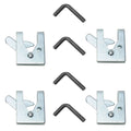 4Sets Cage Door Lock Exquisite Appearance Simple Installation Pet Cage Automatic Latch for Bird Rabbit Ferret Small Animal Qme Default Title