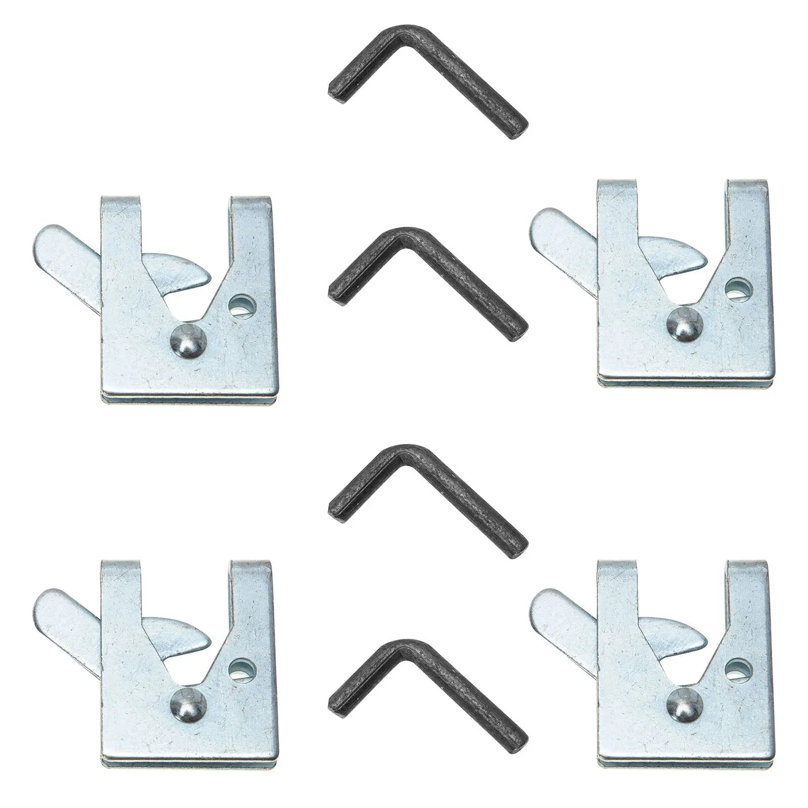 4Sets Cage Door Lock Exquisite Appearance Simple Installation Pet Cage Automatic Latch for Bird Rabbit Ferret Small Animal Qme Default Title