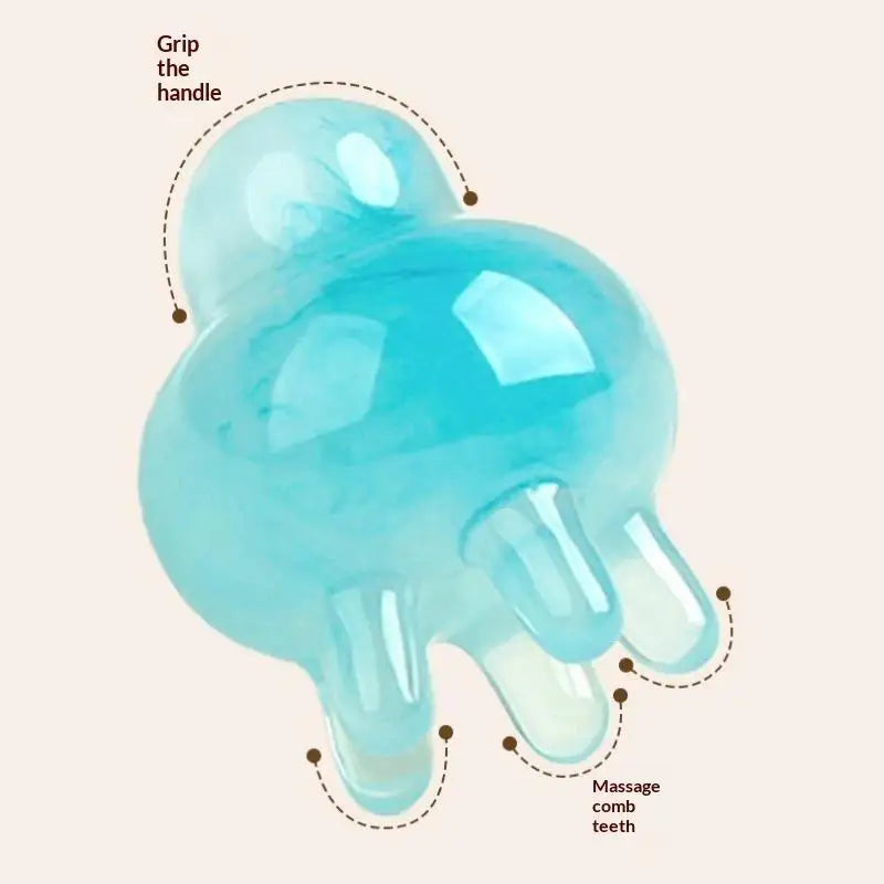 Resin Octopus Gua Sha Massage Comb Meridian Scraping Tool Qme