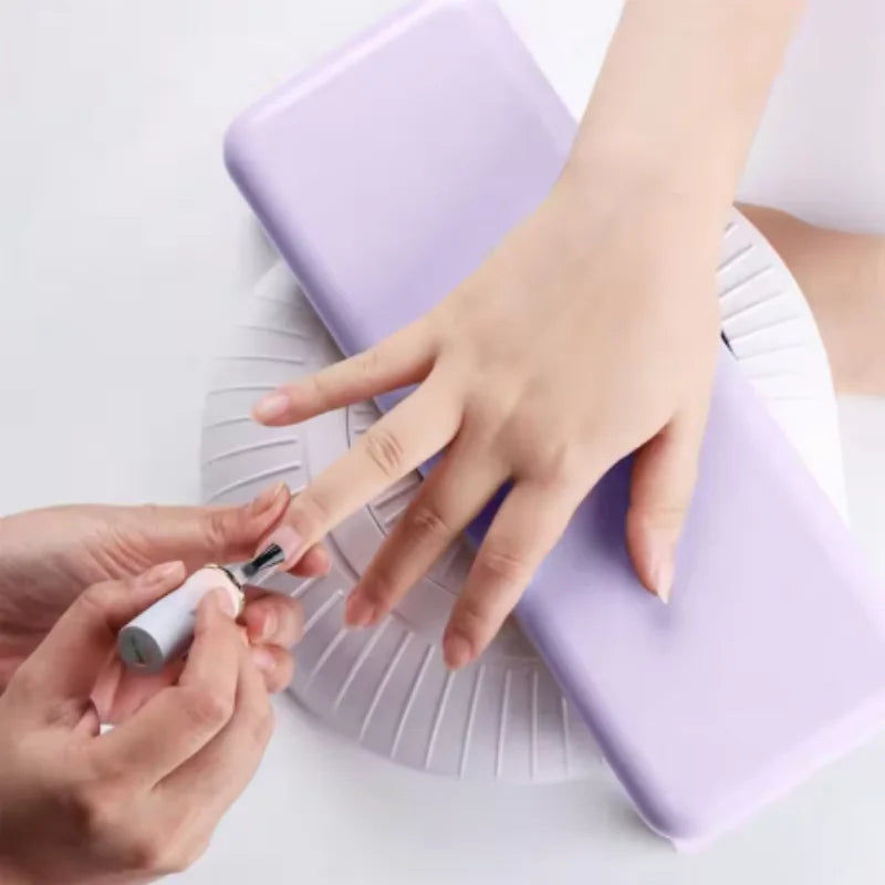 Foldable Nail Art Hand Pillow ABS Nail Rest Arm Stand Holder Armrest Sponge Support Mat Polish Tool Practice Salon Qme