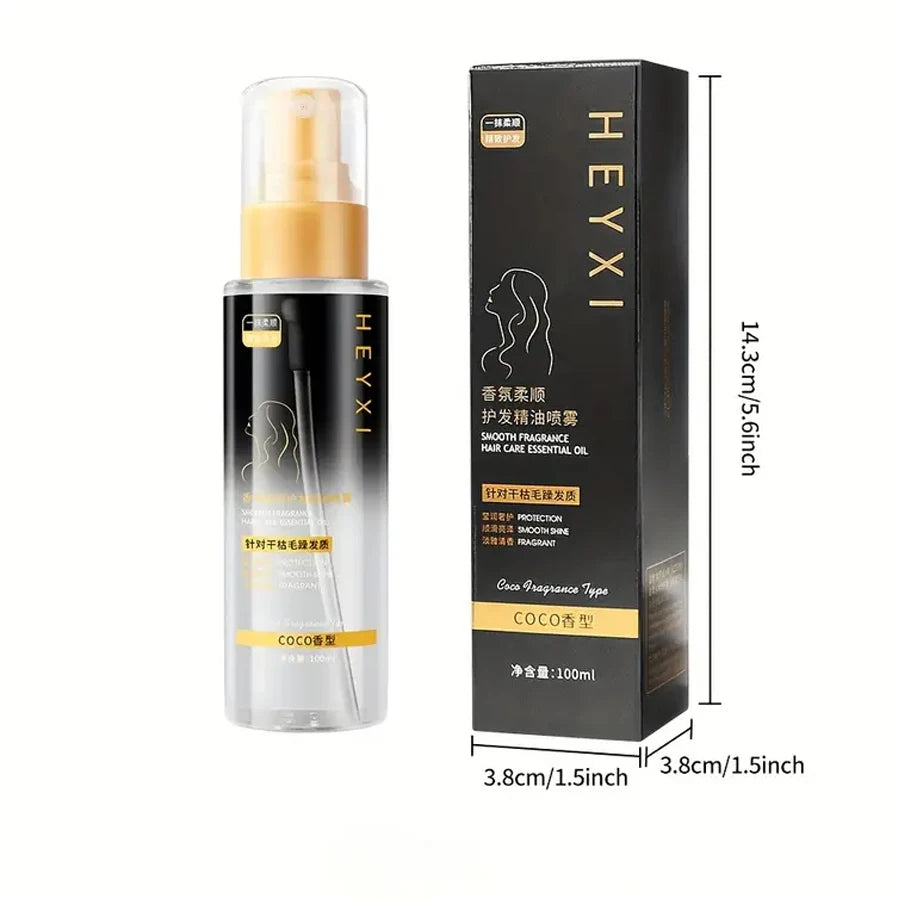 Smooth Hair Care Essential Oil Dry Gently Protect Split Ends Spray Qme