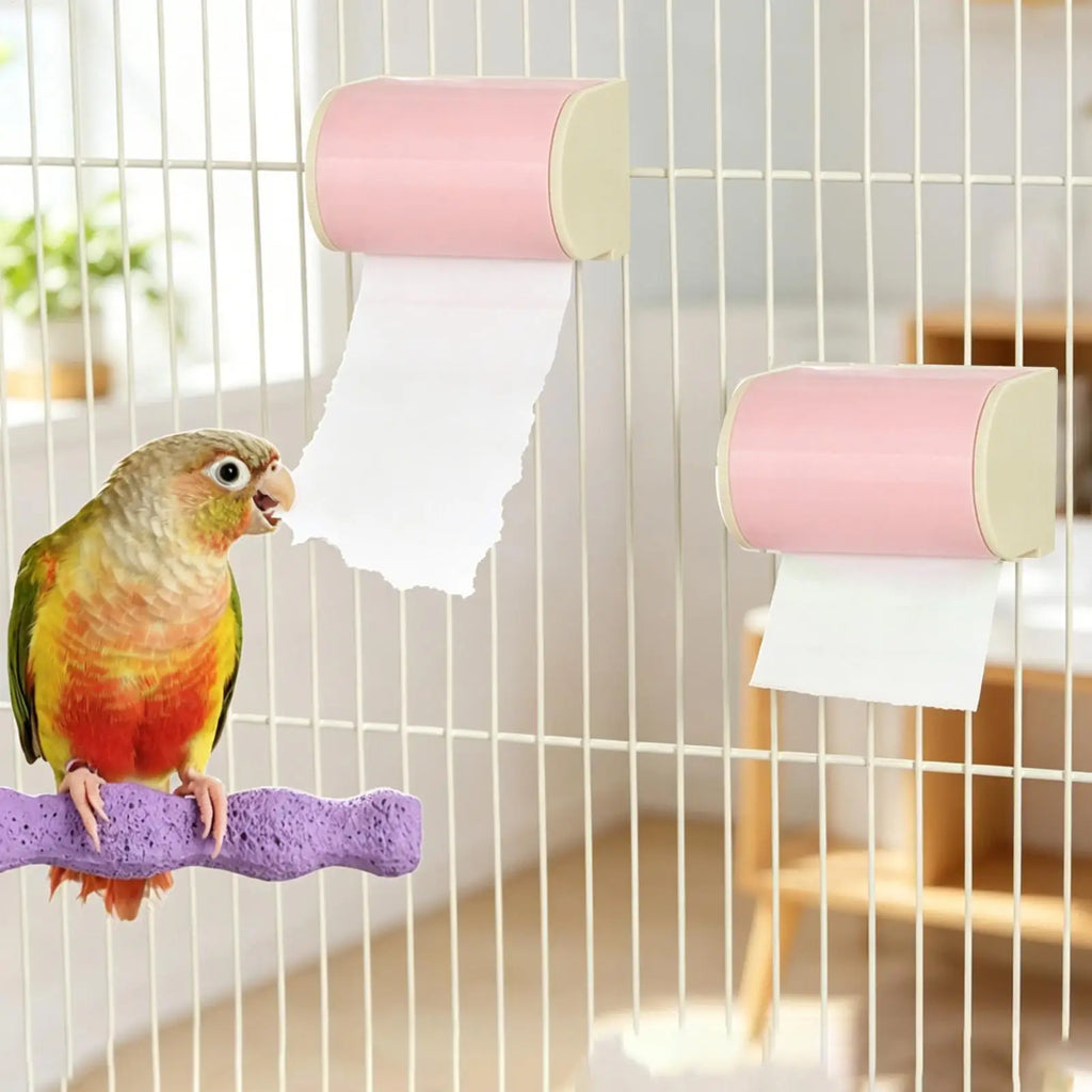 Bird Cage Enrichment Toy Interactive Biting Training Exercises Gadget Parrot Rolling Paper Play Toy For Parakeet Cockatiel Qme