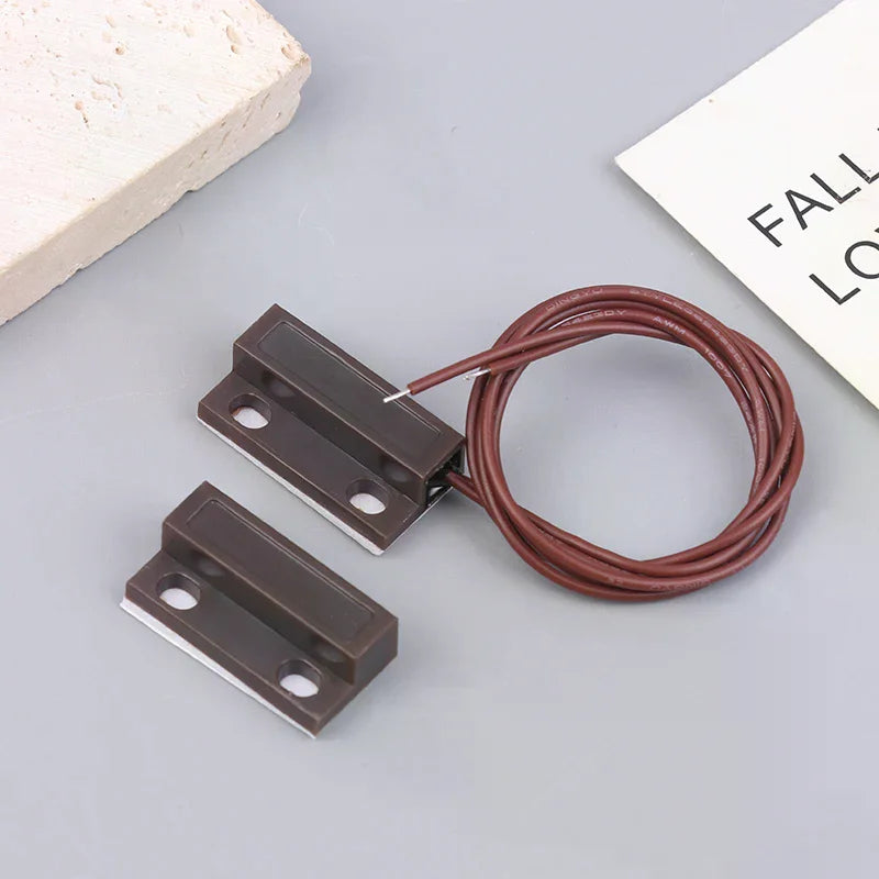 MC-38A Wired Door Window Sensor Magnetic Switch NC/NO Sensor Switch For Home Alarm System Detector Reed Switch Qme