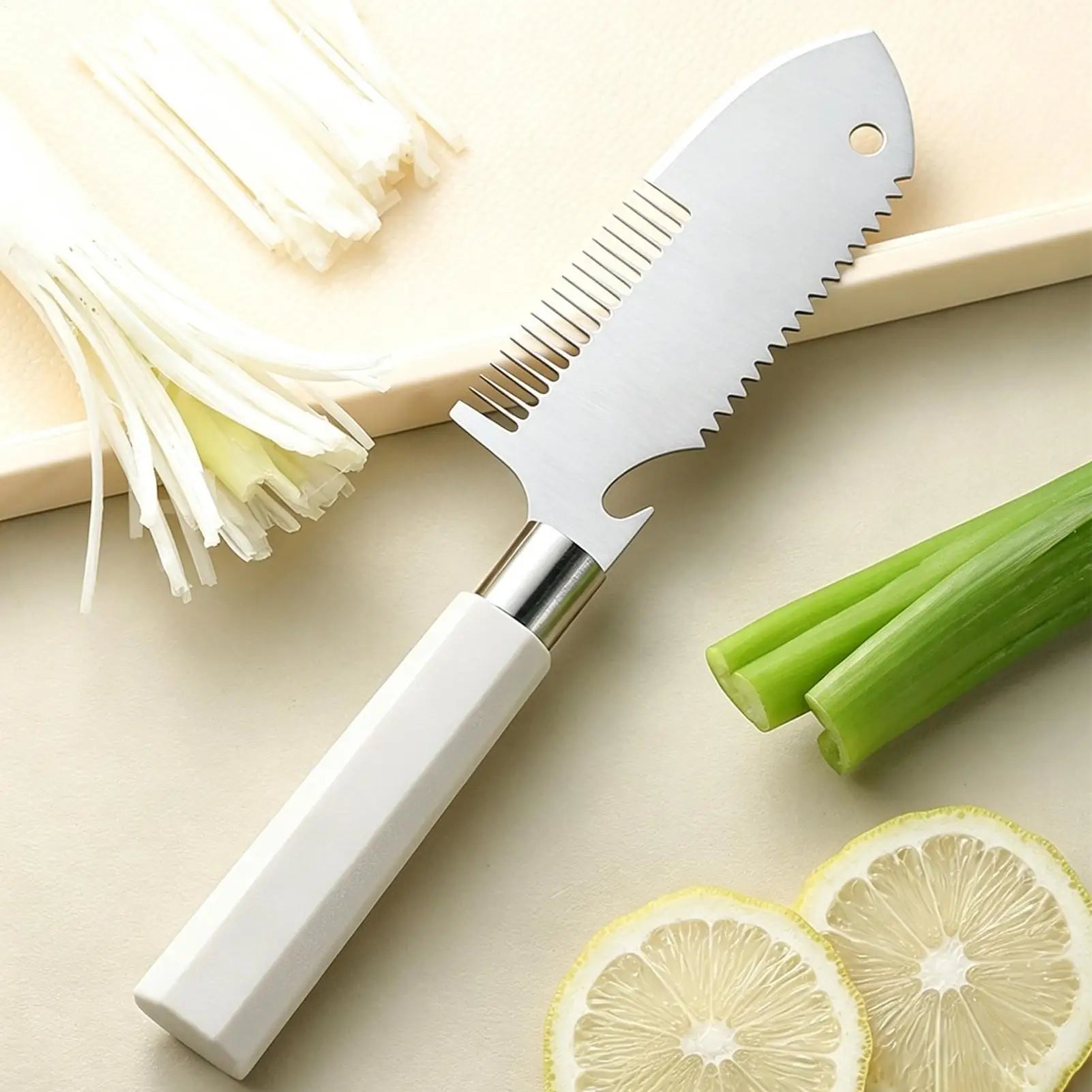 Green Onion Cutter Ergonomic Non-slip Handle Bottle Opener Vegetable Qme China Mainland