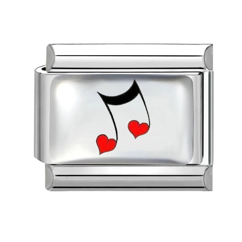 Y2K Red Series Colorful Love Heart Sun Star Italian Charm Link Fit