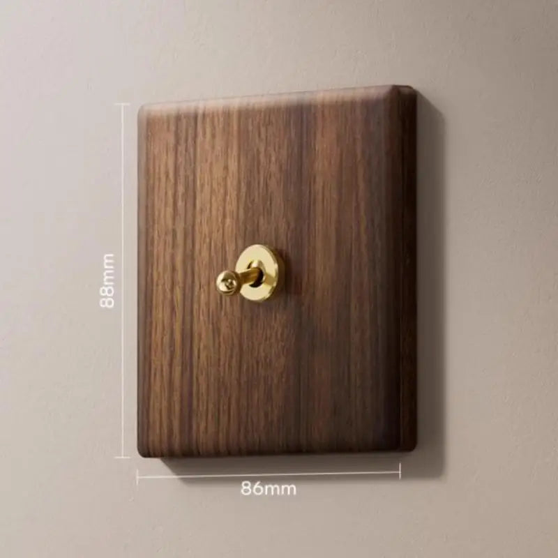 2 Gang Toggle Light Switch With Brass Levers And Retro Design Perfect For Home Renovation Rustic Interior Decoration Qme