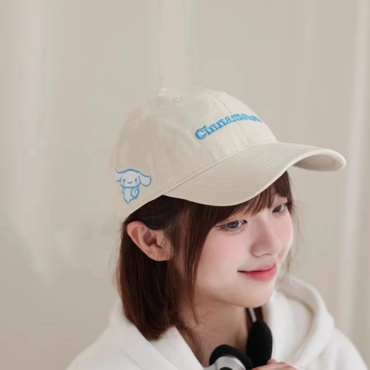 Hello Kitty Kuromi Hats Fisherman's Hats Baseball Caps New Face-Slimming Bucket Hats Leopard-Print Baseball Caps Qme hangna-11