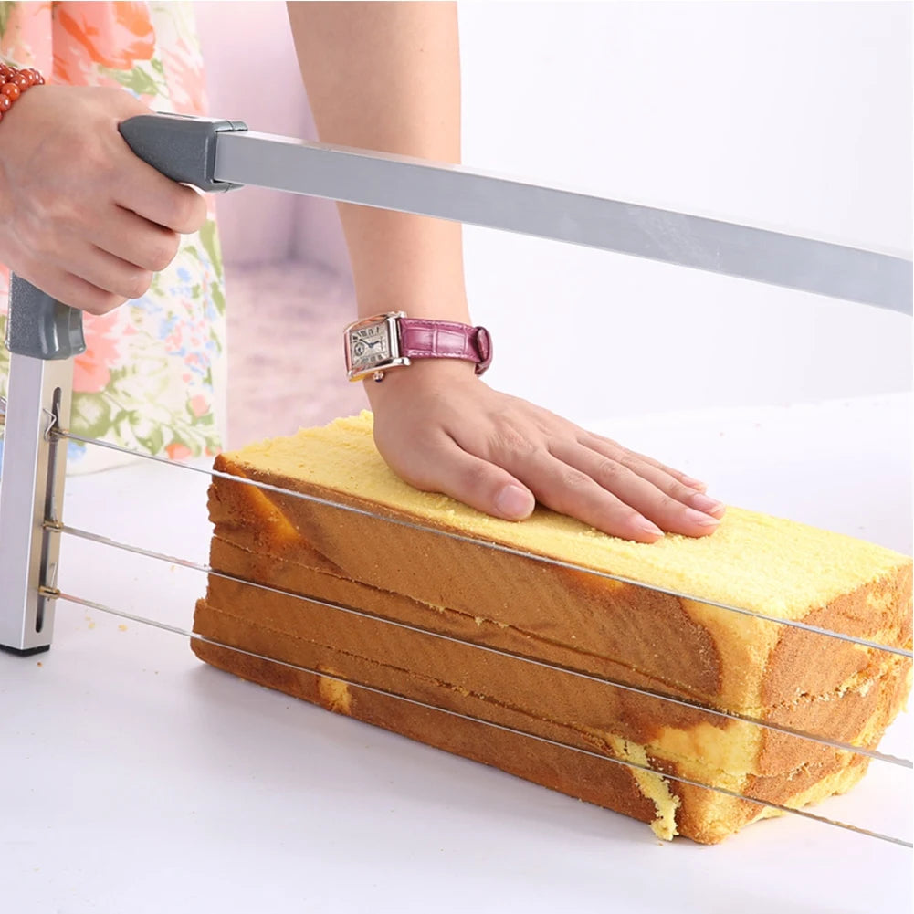 Adjustable Wire Cake Leveler Cutter Stainless Steel Cake Slicer Layer Cutting Tool for DIY Baking Kitchen Tool Qme