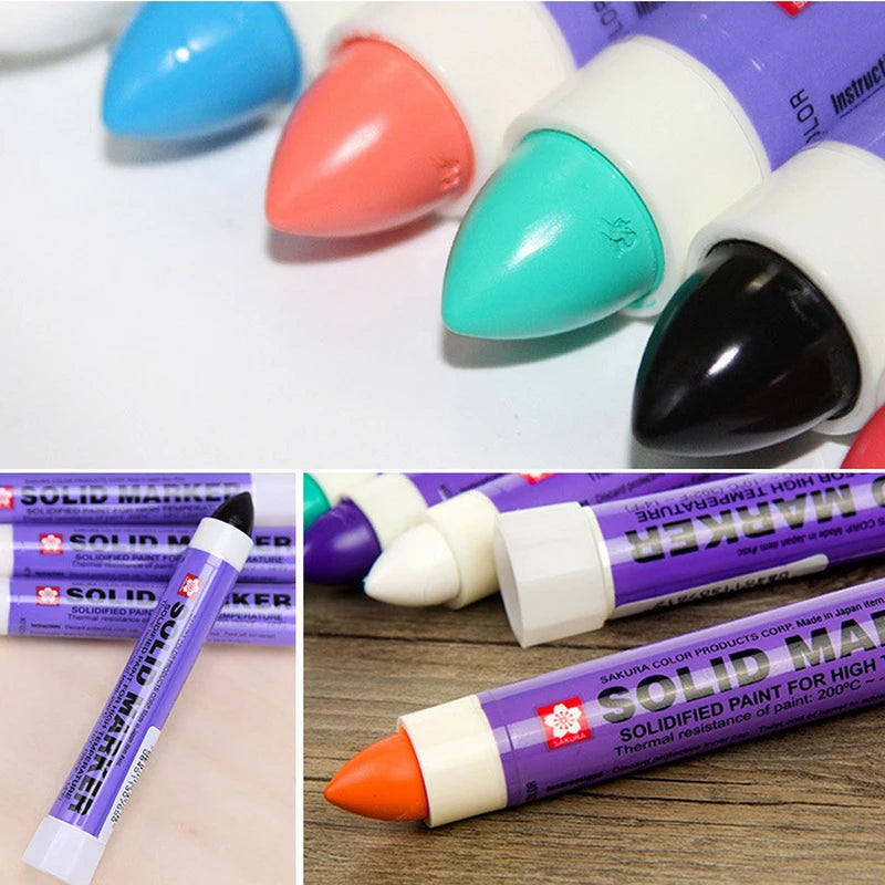 Sakura Solid Paint Pen Japan XSC Industrial Tire Marker Metal Use Qme
