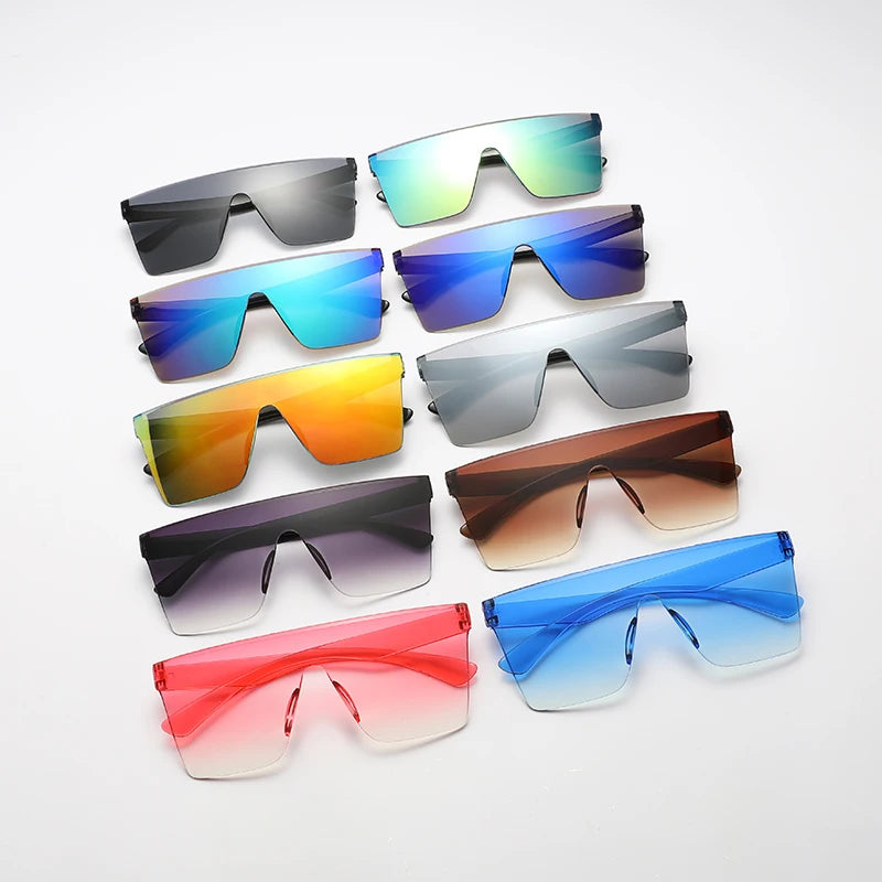 Oversized Square Frame Sunglasses Casual Fashion Women Sun Glasses Men Retro Y2K Sports Cycling Driving Goggles UV400 Shades Qme