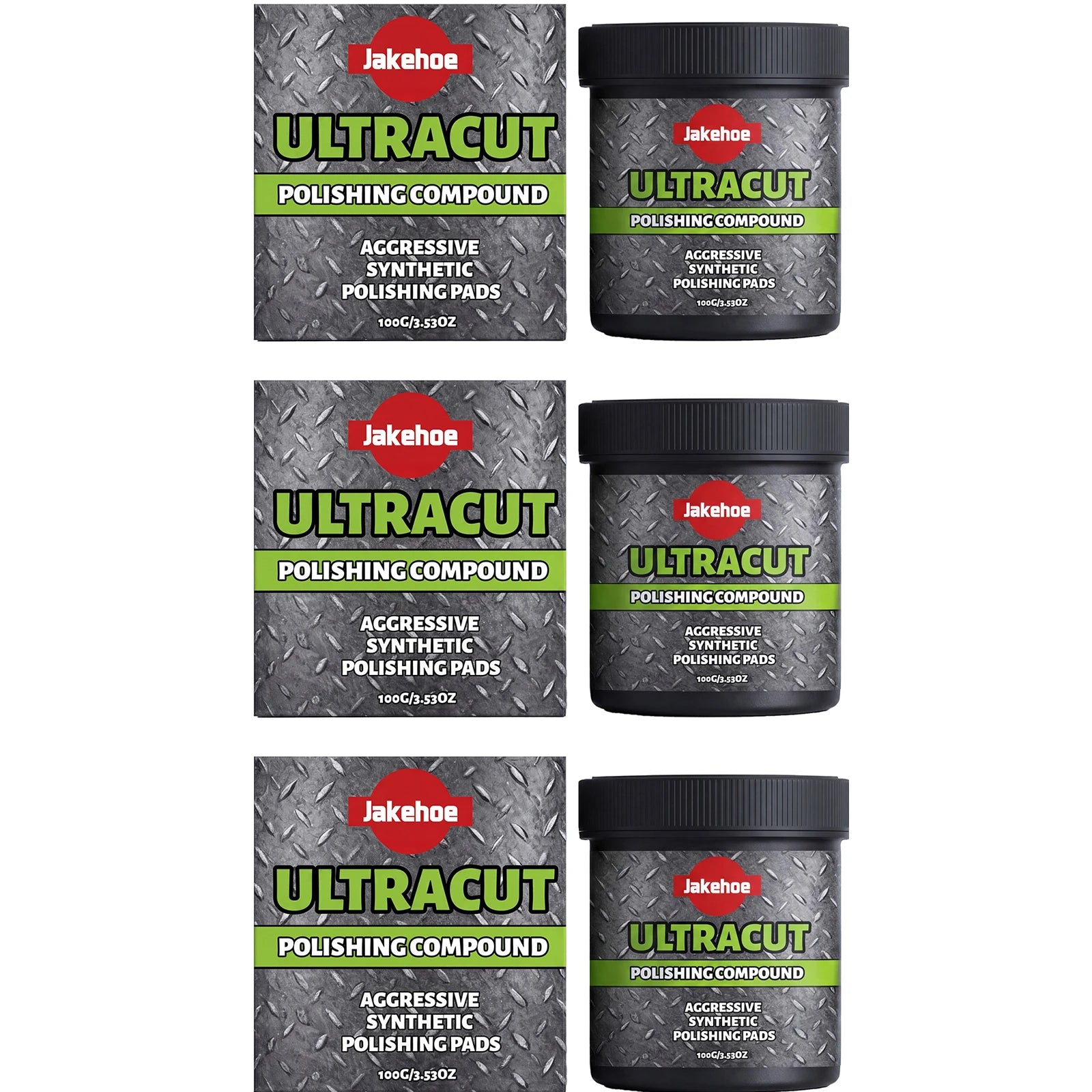 Multi-surface Polishing Cream Removing Scratches & Oxidation Stain Restoring Sleek Glossy Maintenance Metal Surface Repair Cream Qme 3 x 100G Boxed