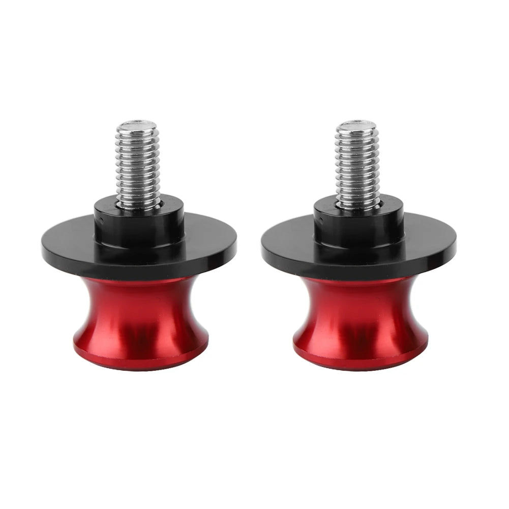 Rear Stand Swing Arm Spools 8mm Motorcycle CNC Rear Stand Swing Arm Spool Sliders Stand Swingarm Bobbins Swing Arm Spool Qme Red