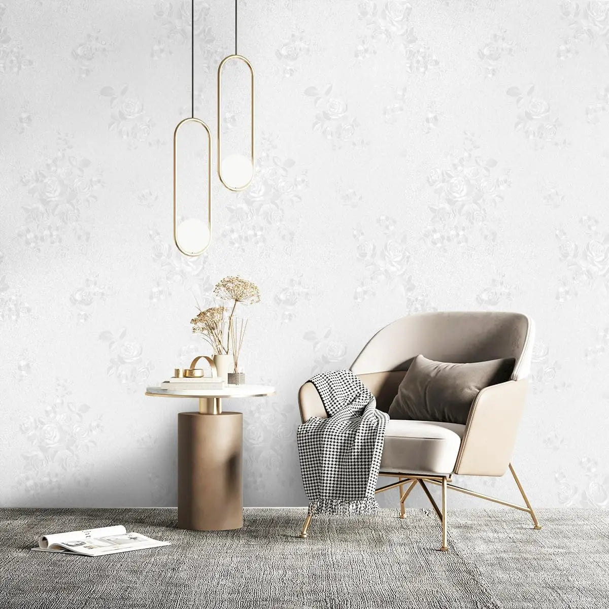 3D DIY Solid Vinyl Self-adhesive Wallpaper Walls Rolls Contact Paper Qme