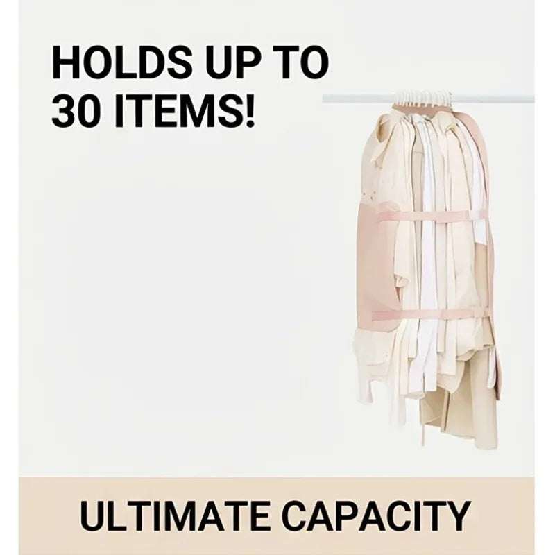 Closet Compression Hanging Bag Down Jackets Coats Space Saving 50% Bedroom Accessories Clothing Organizer Qme