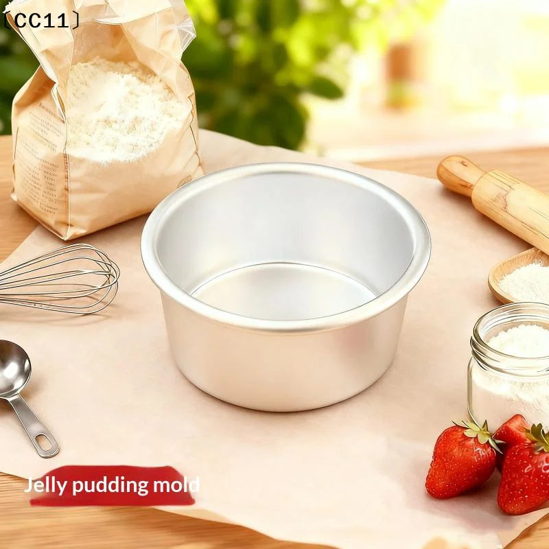 Cake Bake Pan Non-stick Round Tin Aluminum Alloy Mold Reusable Heavy Qme