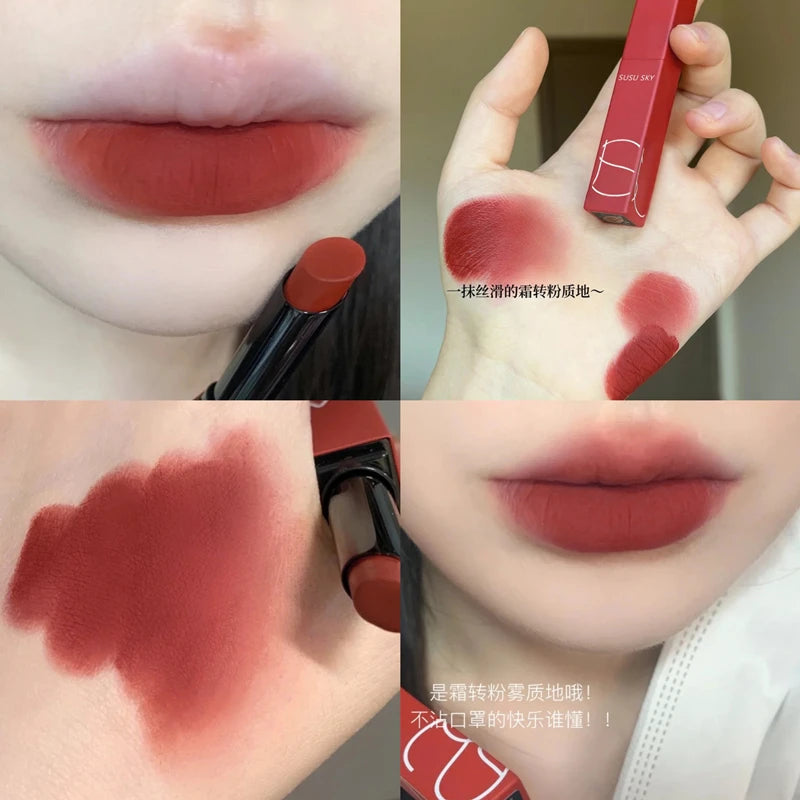 Matte Velvet Thin Tube Lipstick Lasting Waterproof Resistant Fading Qme S13-03