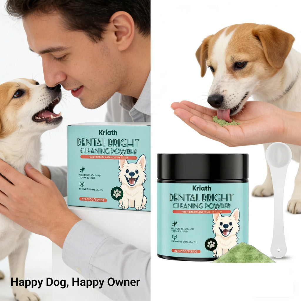 Dog Tooth Cleaning Powder Removing teeth Surface Stains Reduce Dental Plaques Eliminate Bad Breath Daily Dog Teeth Care Products Qme