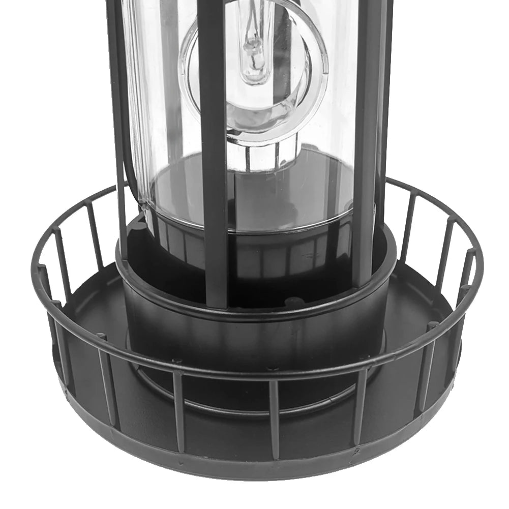 Lighthouse Shape Solar LED Lights Garden Lawn Outdoor Beam Rotating Beacon Lamps Qme