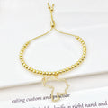 Adjustable Gold Plated Beaded Zircon Bracelet Enamel Colombia Venezuela Flag Map Men Women Charm Bracelet for Party Jewelry Gift Qme 5