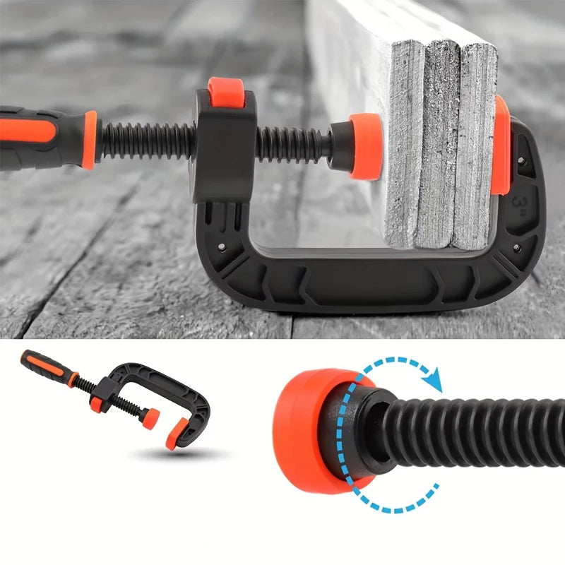 Two 7-inch spring clamps with strong clamping force, reinforced plastic nylon heavy-duty spring claw open clamps Qme