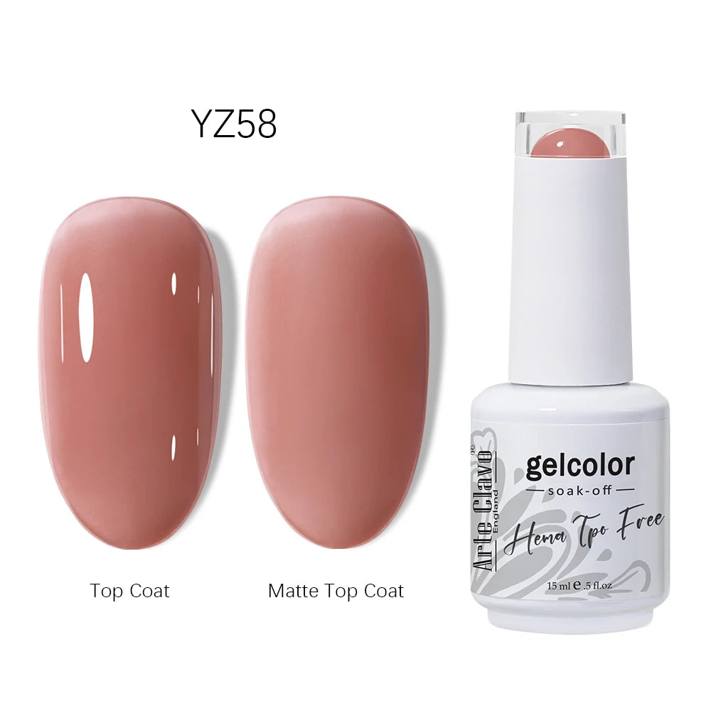 Arte Clavo HEMA TPO Gel Nail Polish Pink Series Semi Permanent Soak