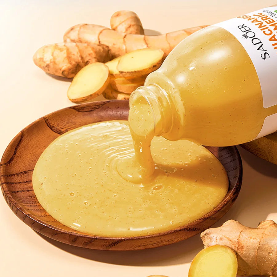Niacinamide Turmeric Scrub Body Wash Brighten Skin Moisturizes Qme