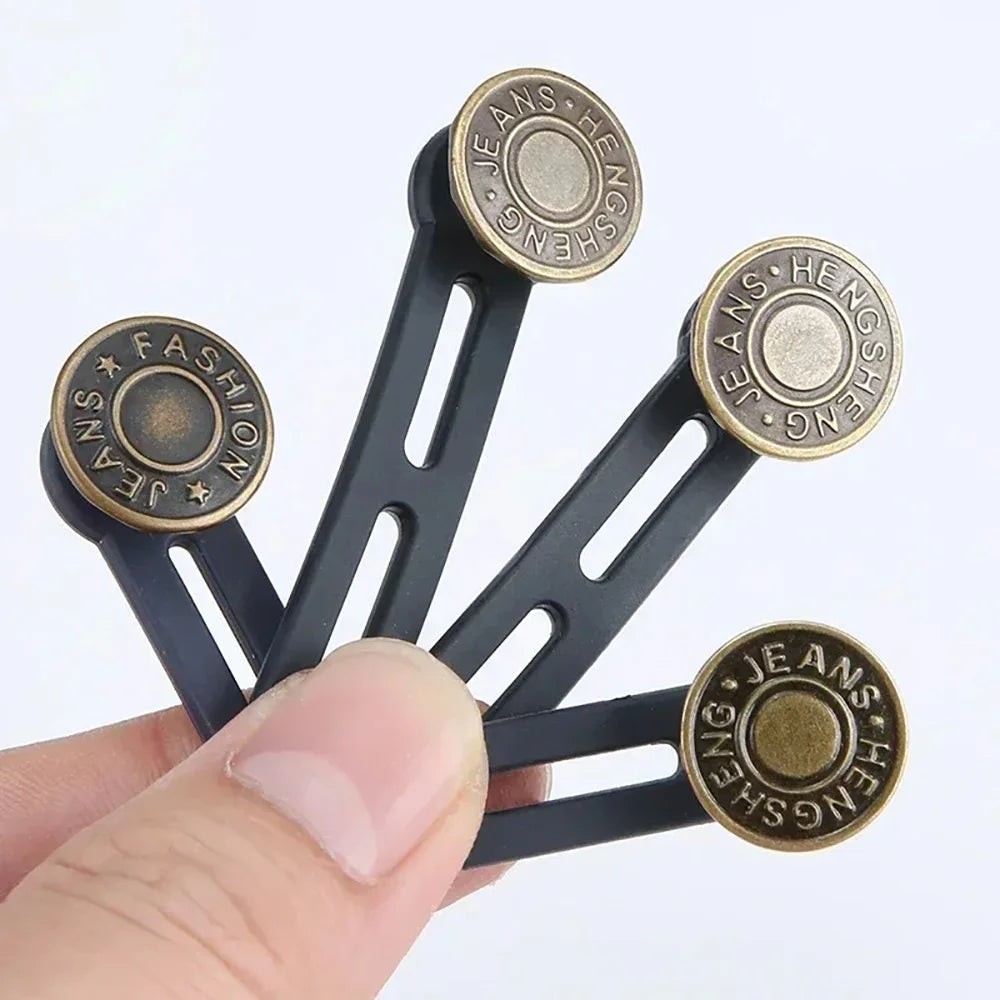 Universal Button Collars Extender Women Jeans and Pants Button Extenders Instant Belt Extension Solution Waist Expansion Button Qme