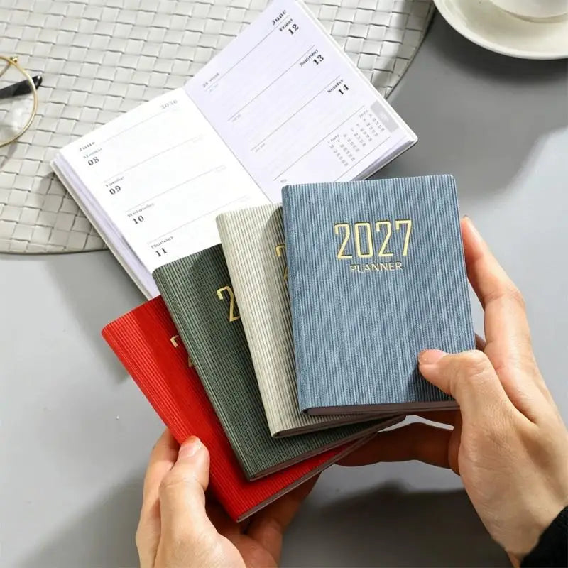 Mini Weekly Note Planner Pocket Agenda Book Calendar Students Home Qme
