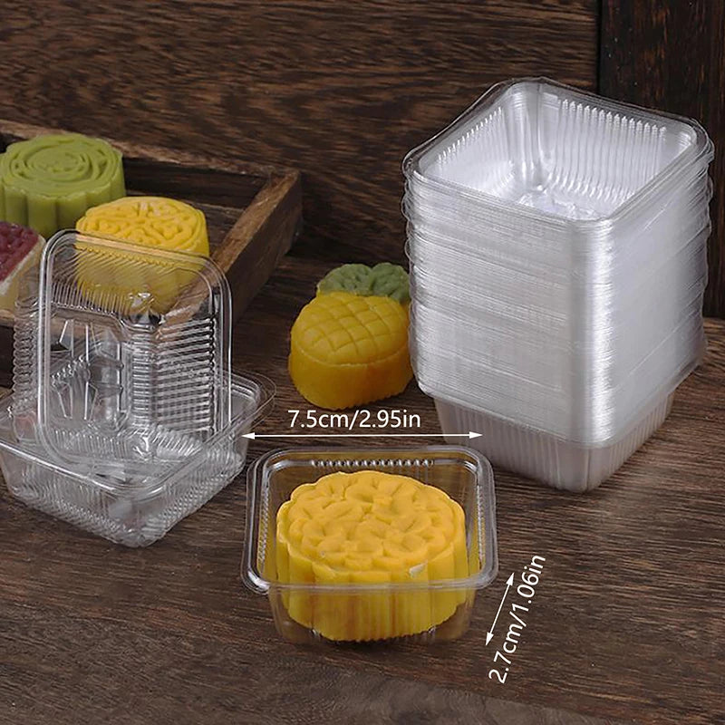 CC11100pcs Square Moon Cake Trays Mooncake Packaging Box Without Qme L