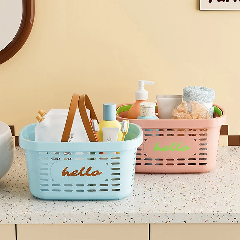 Plastic Mesh Drain Basket Bathing Personal Hygiene Items Dopamine Qme